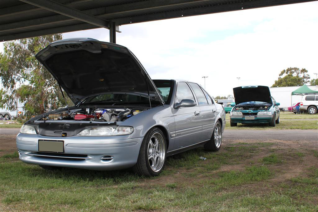 EF Fairmont at Heathcote Dragway Drag Racing