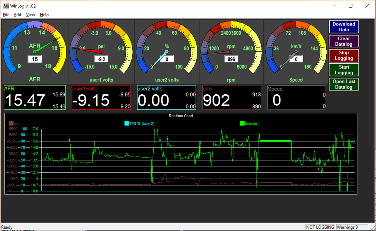 TechEdge 2J9 Wideband O2 Controller & LED Display Kit T.I. Performance