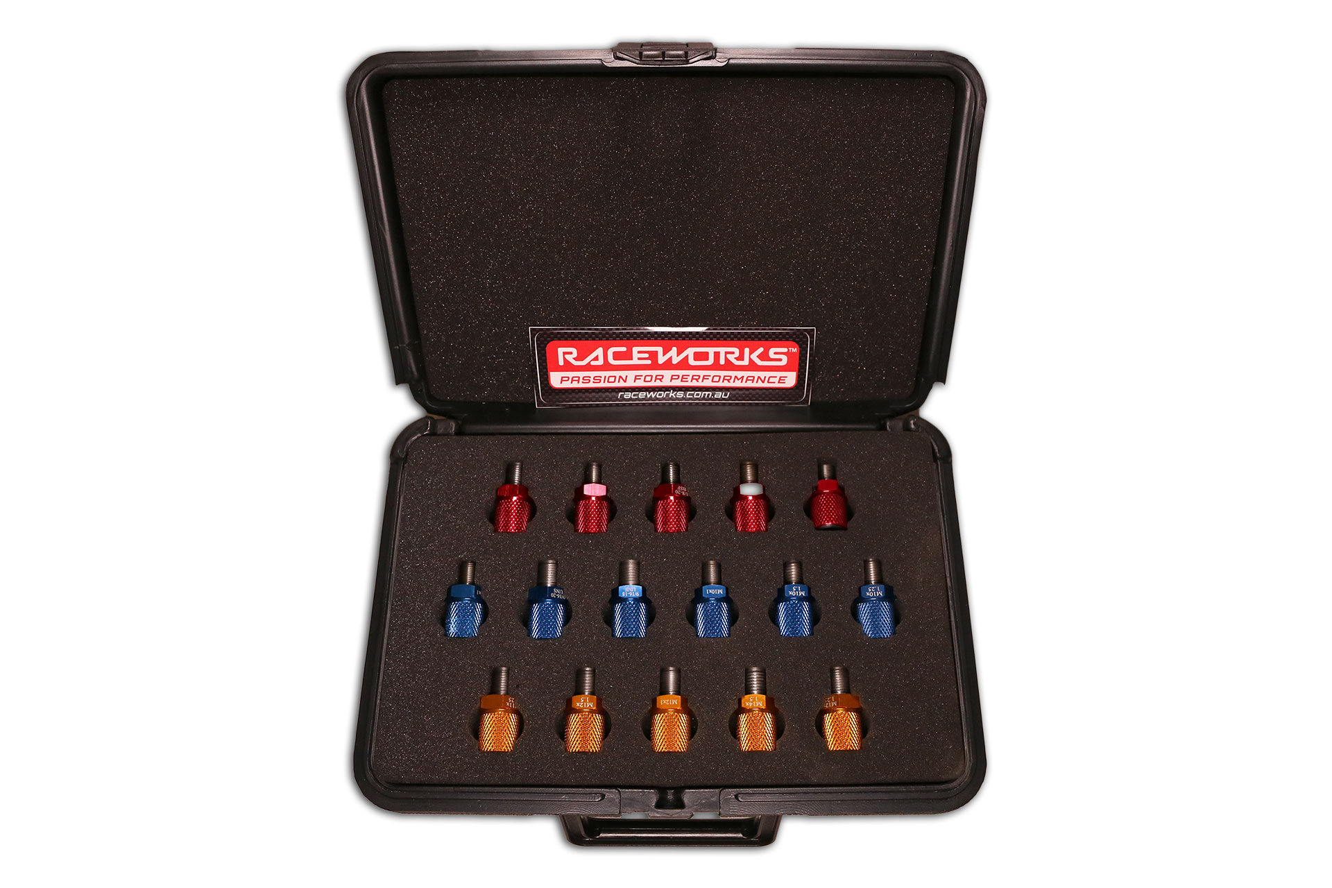 Raceworks AN Thread Identification Kit (Male & Female, Metric