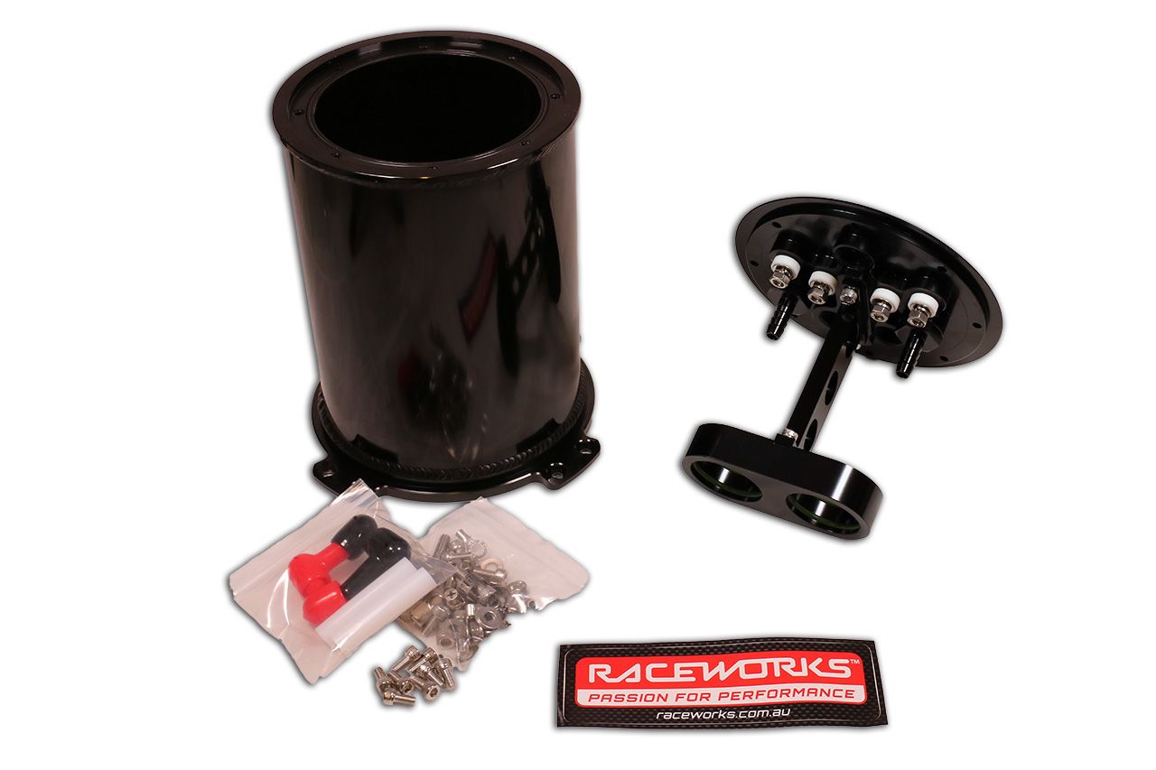 Raceworks 2.8 litre twin pump surge tank kit