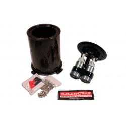 Raceworks 2.8 litre twin pump surge tank kit with Walbro 460 Pumps