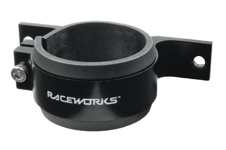 Raceworks Billet 044 / 60mm Fuel Pump Bracket Black T.I. Performance