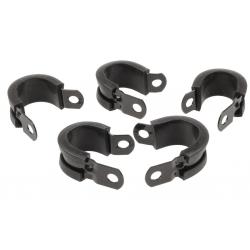 Raceworks 1/2" / 12.7mm Cushioned P Clip - 5pk - Black