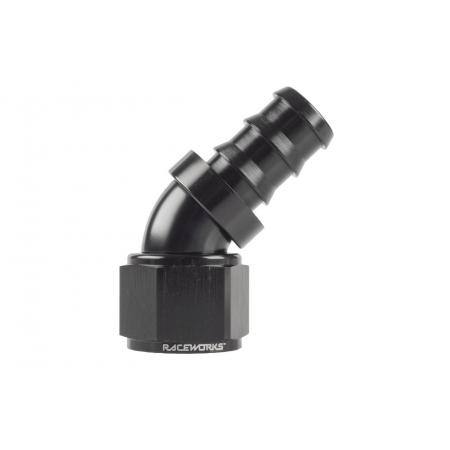 thumbnail image 2 of Raceworks AN8 Black Push Lock Hose – RWH-400-08, AF400-08BLK, Universal Fit 2 of 6