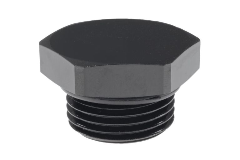 Raceworks 12AN ORB Socket O-Ring Plug – Aluminium Black – RWF-814-12BK – 2 Year Warranty