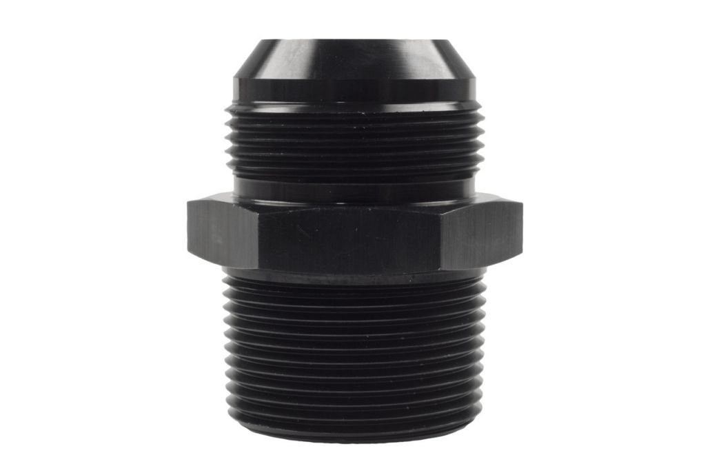 thumbnail image 2 of Performance Plumbing -04 AN Male To 1/4 NPT Straight Adapter – Polished Titanium Gray 2 of 2
