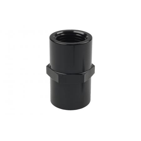 Raceworks RWF-140-08BK – 8AN Female Swivel To Male JIC Flare + 1/8" NPT Port (Black, US Made)