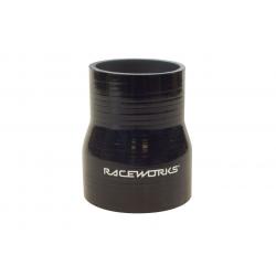 Raceworks 3-3.25" / 76-83mm Silicone Reducer - Black