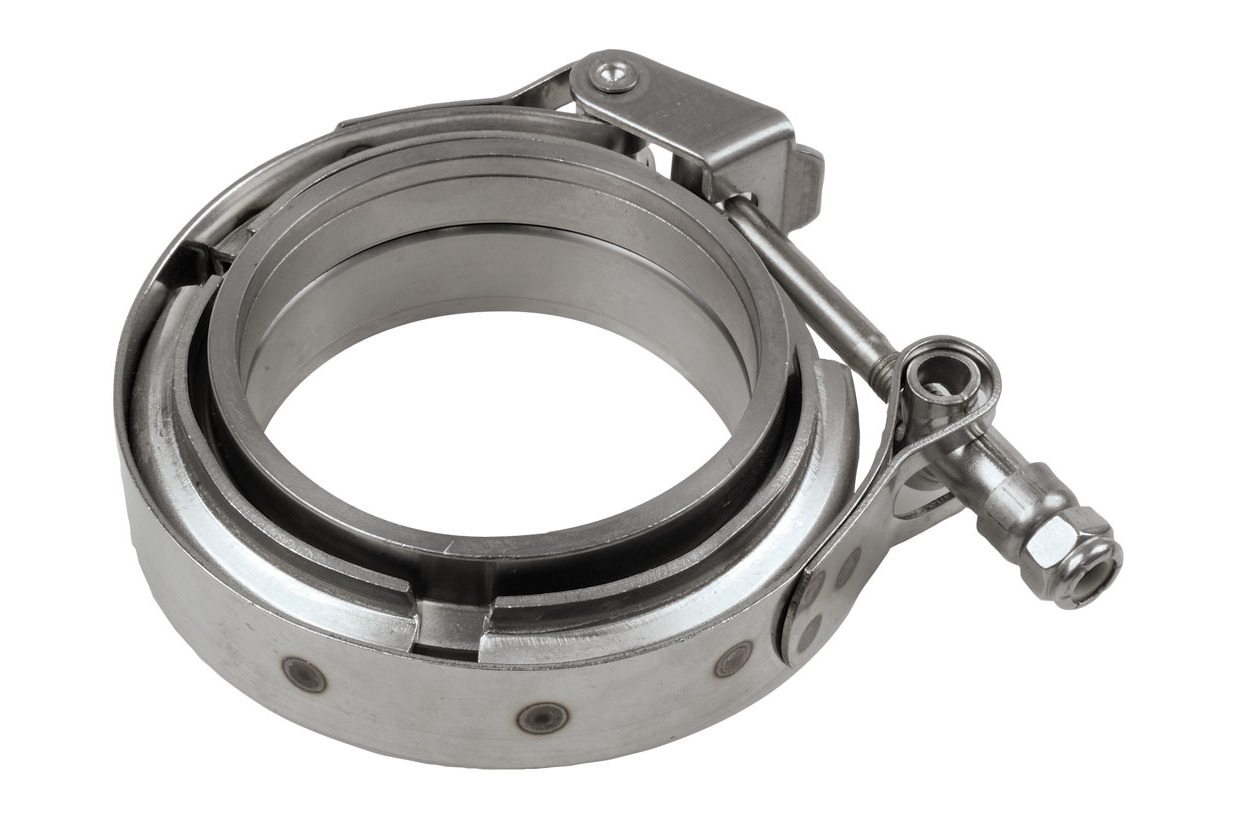 3 Inch (76mm) Stainless Steel V-Band Clamp And Flanges Kit - Turbo Exhaust Connector