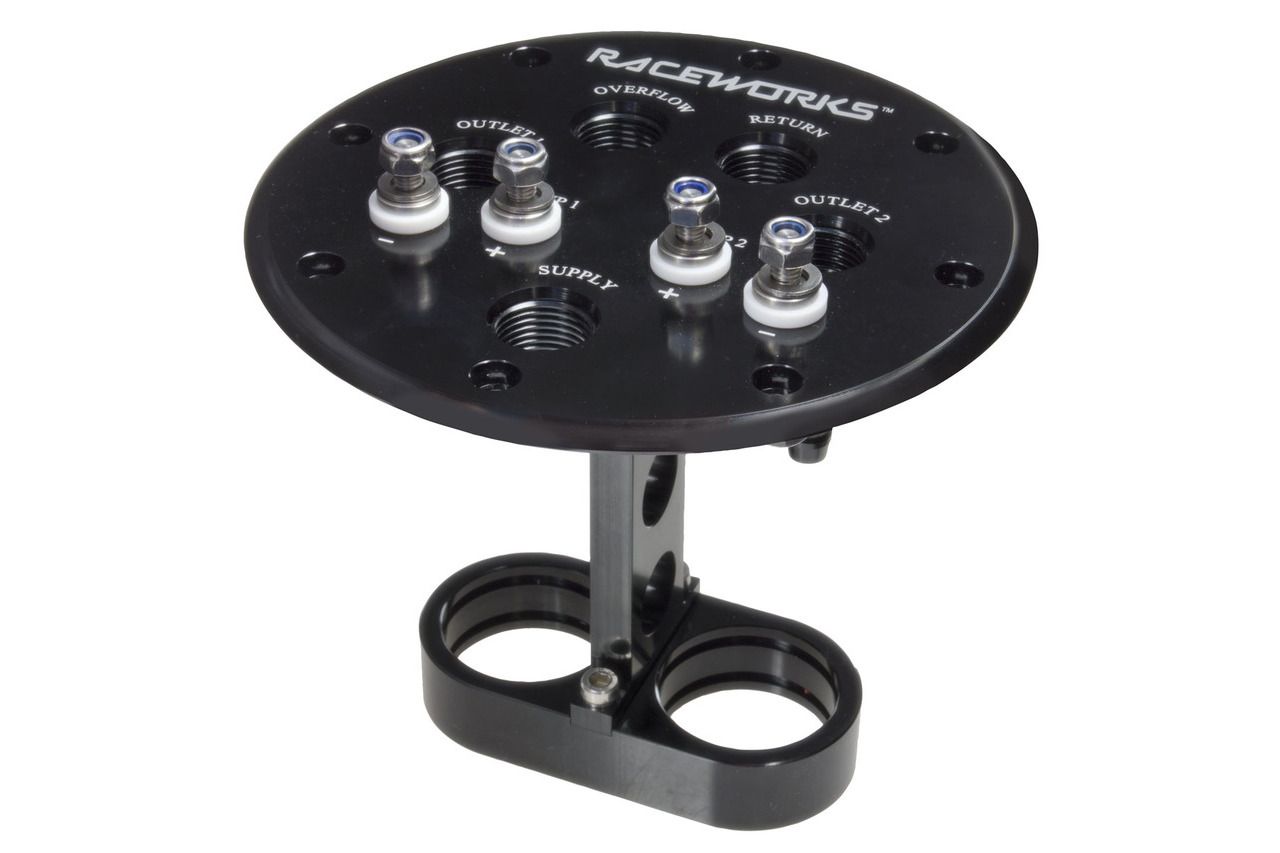Raceworks Twin Fuel Pump Hanger 39mm T.I. Performance
