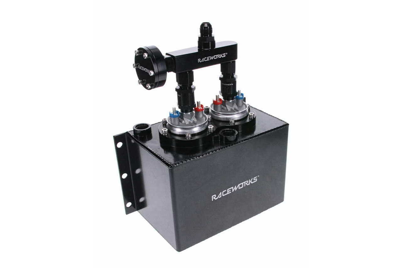 Raceworks 3L Twin 044 Surge Tank Black T.I. Performance