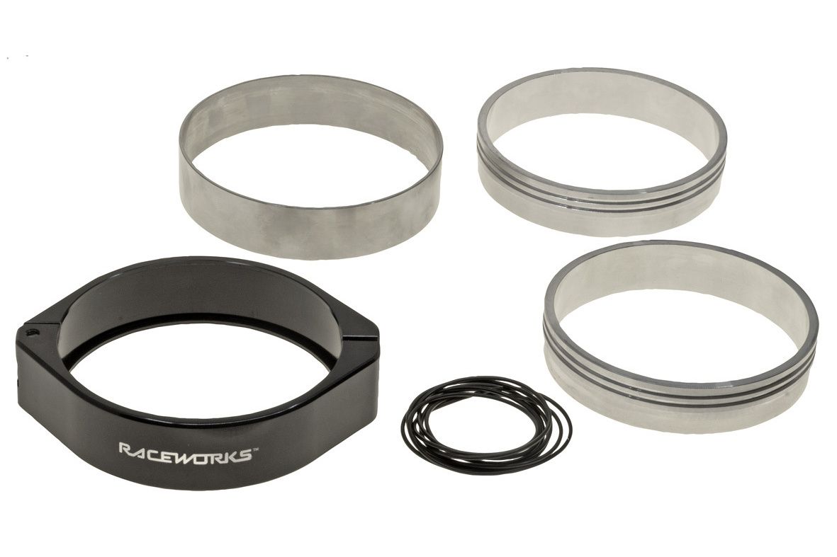 Raceworks 3.5″ Black Aluminium Intercooler Pipe Clamp T.I. Performance