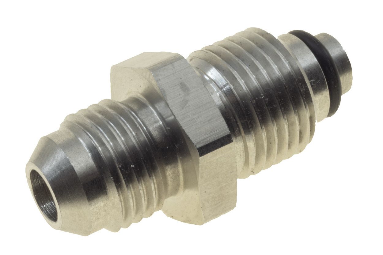 thumbnail interactive-video image 1 of Raceworks M16x1.5 To AN-6 Male Flare Power Steering Adapter – Bump Tube Fitting 1 of 5