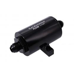 Raceworks 40 Micron Billet Inline Fuel Filter with Integrated Mount AN-8