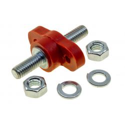 Raceworks Red 250A Bulkhead Stud 3/8" UNC