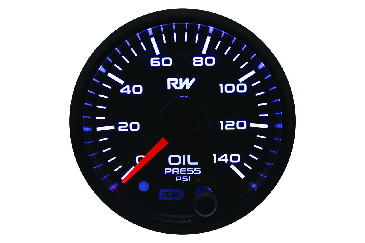 Raceworks 52mm Electronic Oil Pressure Gauge Kit T.I. Performance