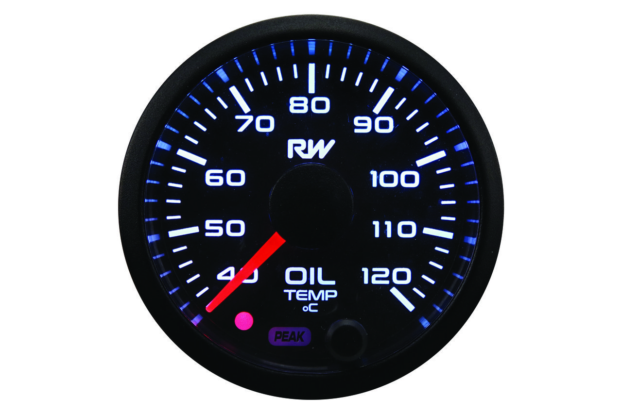 Raceworks 52mm Electronic Oil Temperature Gauge Kit T.I. Performance