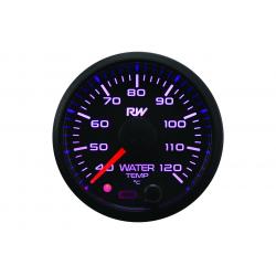 Raceworks 52mm Electronic Water Temp Gauge Kit (40-120degC)