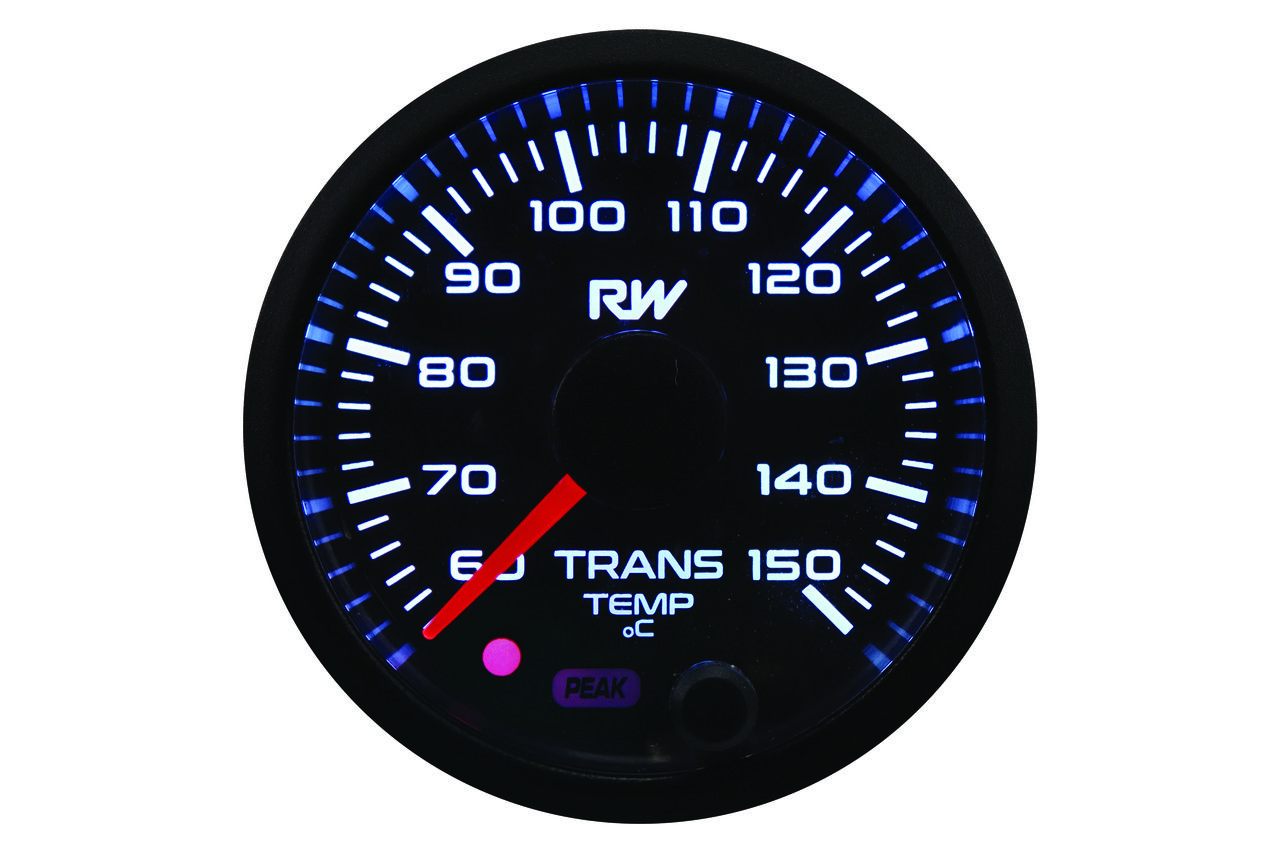 Raceworks 52mm Electronic Transmission Temperature Gauge Kit T.I