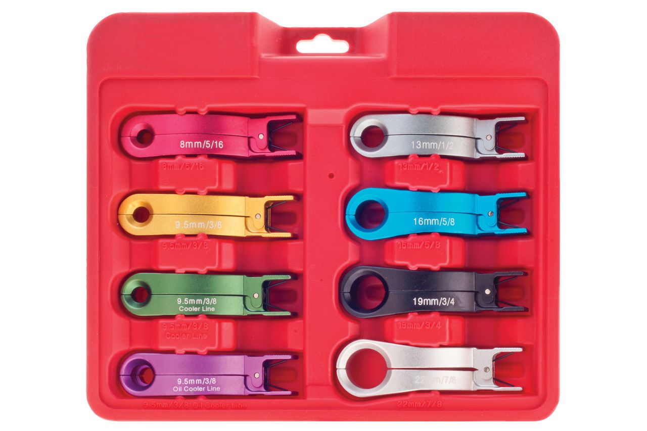 Plusquip EFI Quick Connect Fuel Line Clip Removal Tool Kit T.I
