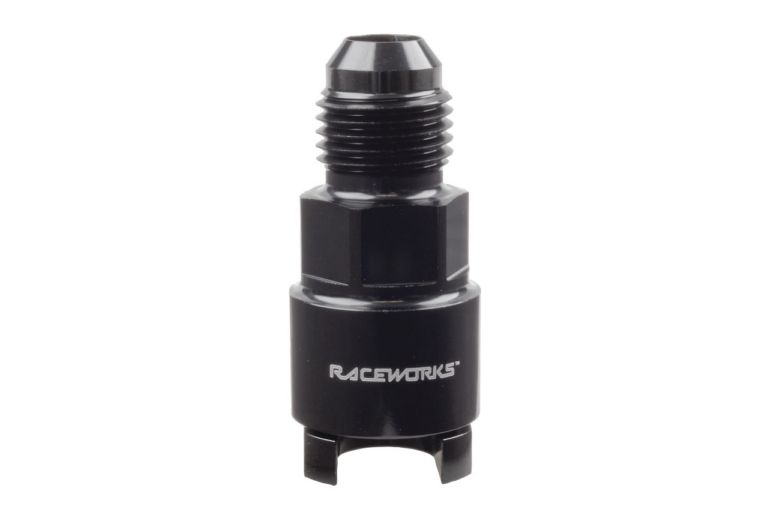 Raceworks AN-6 to Female 1/4″ Billet Quick Connect EFI Fuel Fitting – T ...
