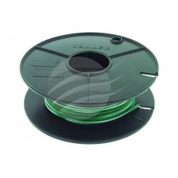 Tycab 3mm Single Core Green/White Trace V90 Automotive Cable (14/0.32)  - 30m