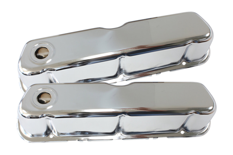 Aeroflow SBF Windsor Pressed Steel Valve Covers – Plain Chrome – T.I ...