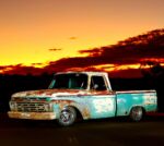 This is Alan's '64 F150. It's powered by an EFI "Explorer" Windsor 5L V8 from an AU Falcon, using our J3 Chip to bypass the immobiliser and tune for best performance on 98 fuel. See our range of engine parts at the link in our bio 👌