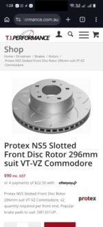 We've recently added Brake pads & rotors for many popular models. Browse the range today from the link in our bio or https://www.tiperformance.com.au/drivetrain/brakes/
