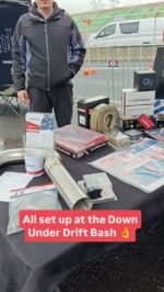 We are all set up at the Down Under Drift Bash and we have a bunch of merch, drift spares and other parts for sale! Come chat to us for a deal or to check out the new Raceworks Combination Fuel Cell 👌